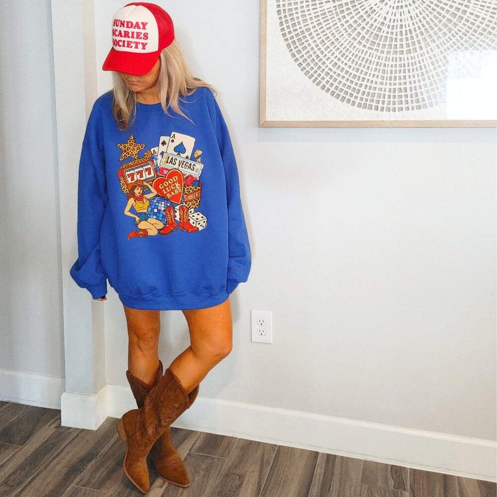NWT Good Luck Cowgirl Western Sweatshirt - Picture 6 of 12